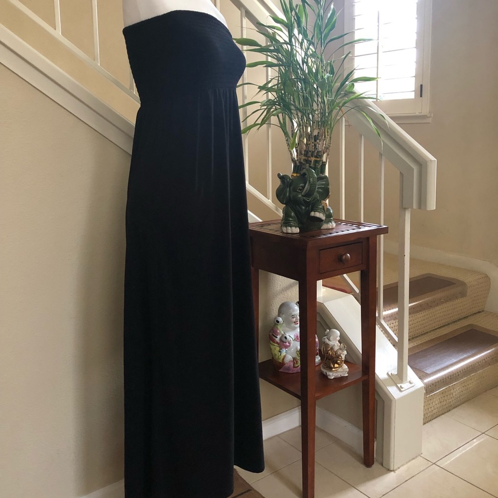 Smock Strapless Maxi Dress